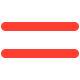Red equal sign